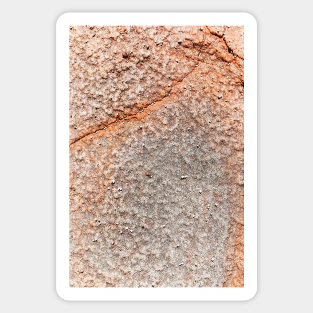 Orange Seaside Rock Erosion Sticker by textural